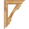 Ekena Millwork Olympic Traditional Rough Sawn Bracket w/ Offset Brace, Western Red Cedar, 8"W x 32"D x 44"H BKT0806X32X44OLY01RWR - alternate 3